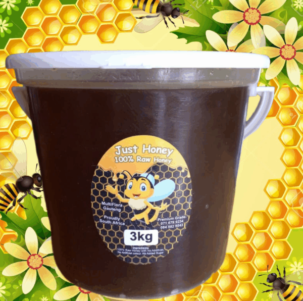 3 Kg Plastic Tub Raw Honey