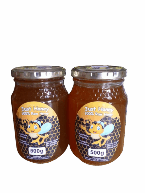 500g Glass Jar Raw Honey