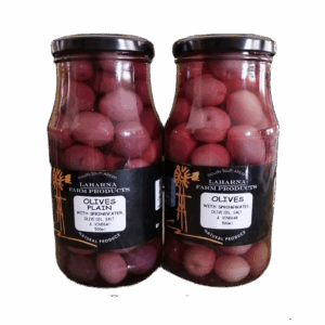 Plain Olives - 500ml Glass Jar.