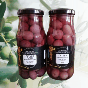 Plain Olives - 500ml Glass Jar.