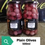Plain Olives - 500ml Glass Jar.